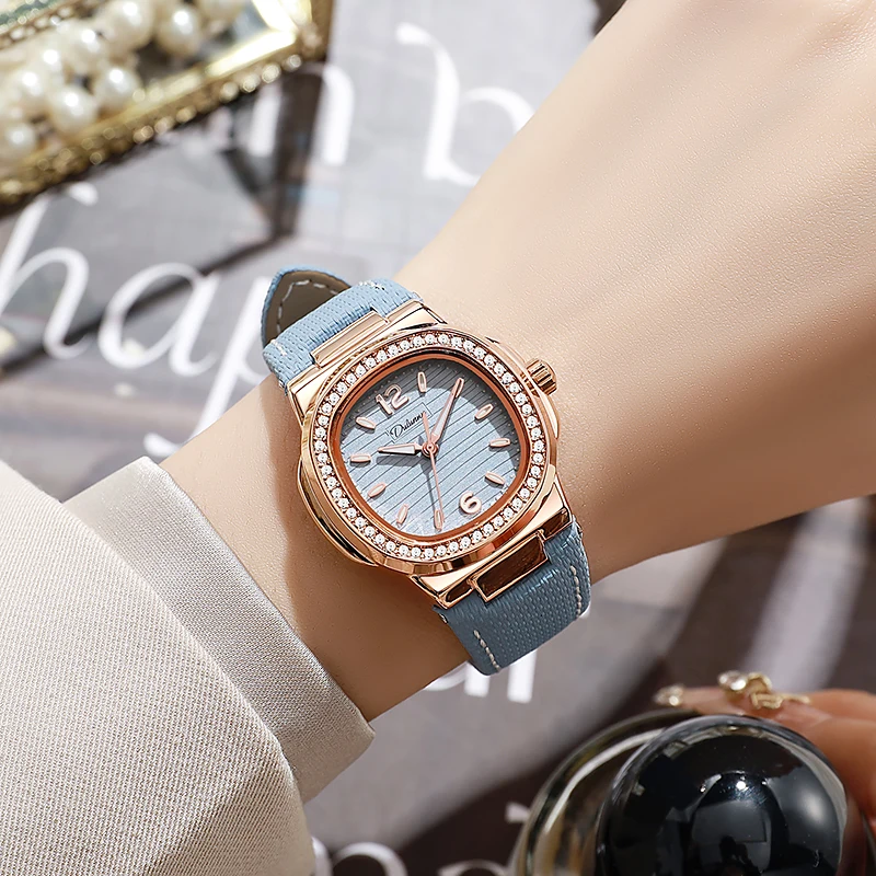 Exquisite And Minimalist Nautilus Women'S Mechanical Watch, Dulunwe Luxury Wristwatch With Exclusive Fluoroelastomer Strap.