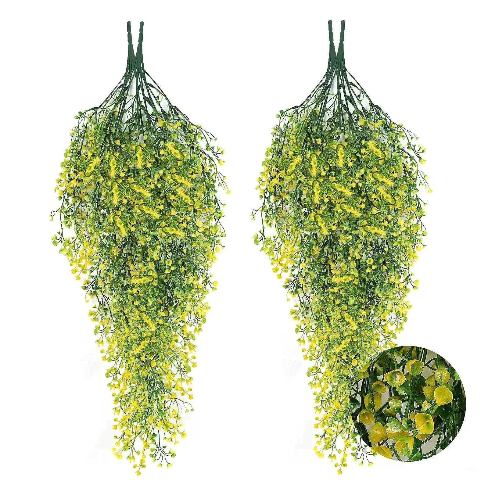 1 Stück Künstliche Hängende Glyzinien-Blumen - UV-Beständige Kunstpflanzen für Zuhause, Partys - Vielseitige Innen- und Außendekoration – Detail 8