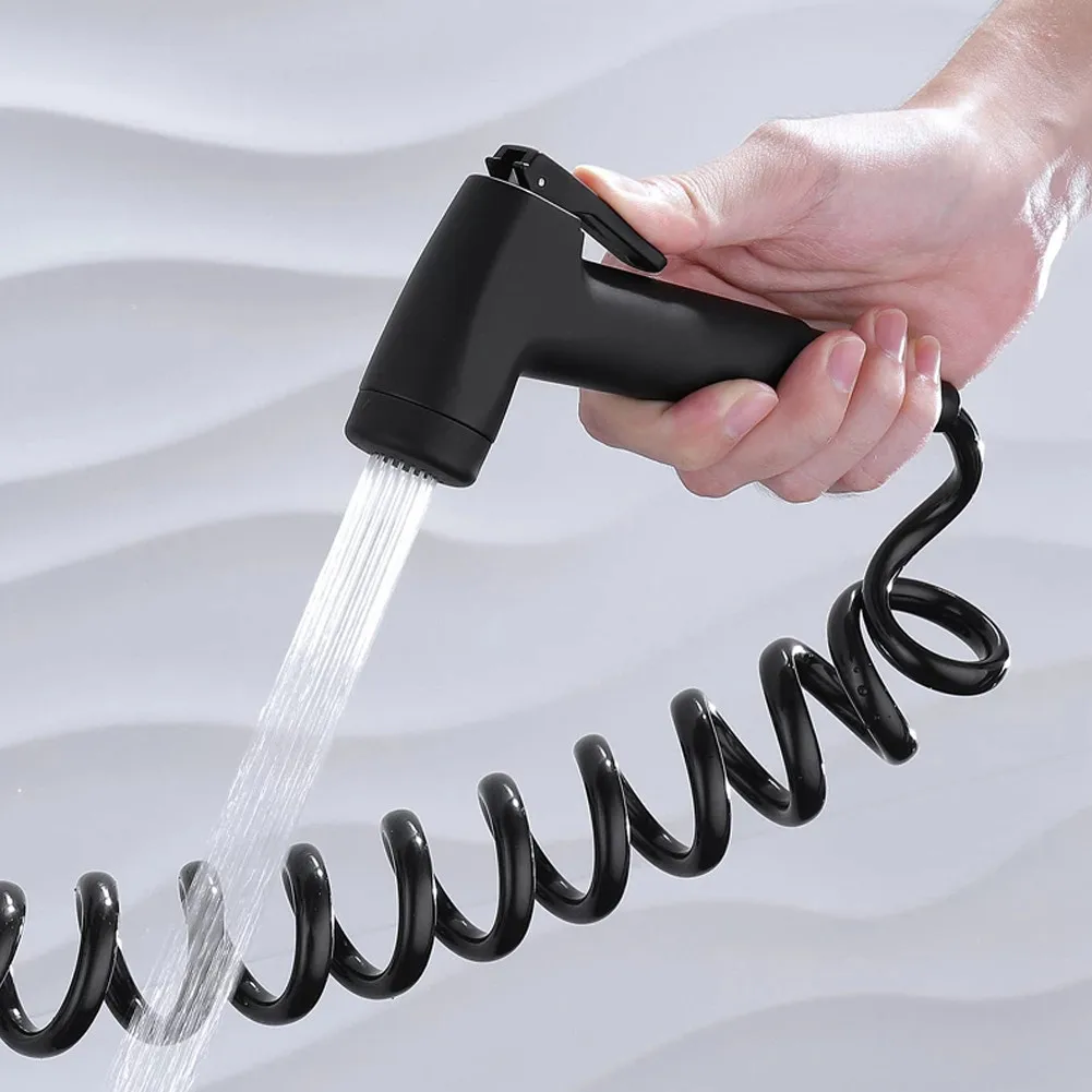 Bidet Faucets Toilet Home Garden Bathroom Fixture Douche Head Handheld Hose Spray Sanitary Shattaf Kit Shower ABS With Holder