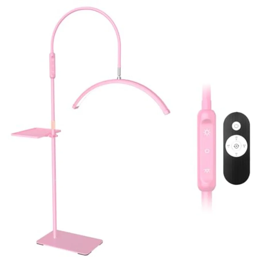 

Lash Light for Eyelash Tech Led Floor Lamp Half Moon Light for Eyelash Extensions Tattoo Artists Nail Tech Skincare Esthetician