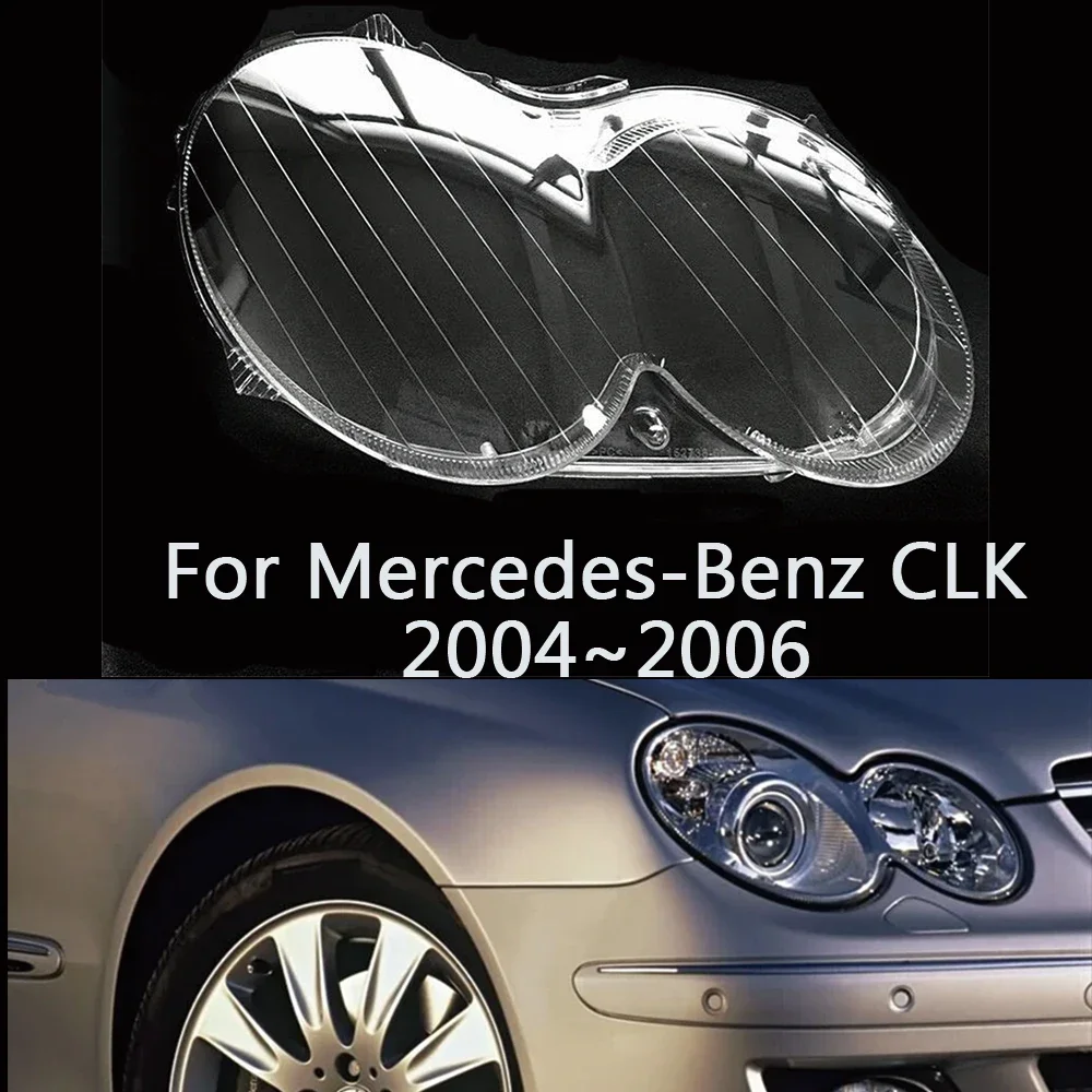 

HTTCY для Benz W209 CLK 2004 2005 2006, крышка объектива передней фары автомобиля, абажур, стеклянная крышка, крышки, чехол для фары