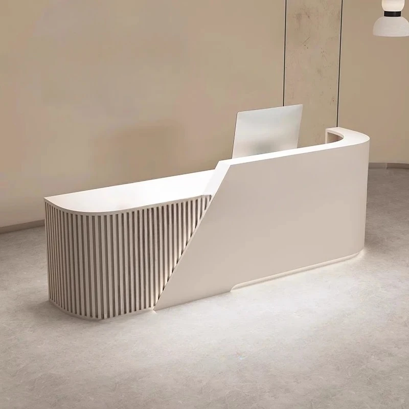 

Beauty salon checkout page Clothing store Simple modern light luxury front desk Arc Hotel Company