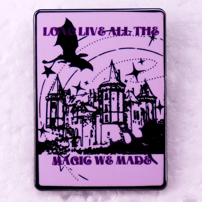 Long Live All The Magic We Made Enamel Pin Music Song Lyrics Brooch Pink Badge Jewelry Swifties Gifts