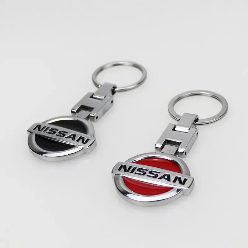 Alloy Car Styling Keychain Key Rins for Nissan X Trail T32 Tiida Navara Nismo Note Qashqai Elgrand Leaf Juke Patrol Micra Decor