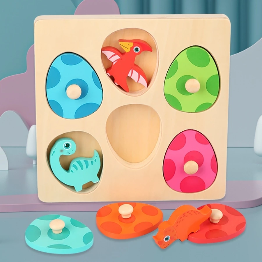 Early educational wisdom paired with dinosaur cognitive Montessori I am who stereoscopic animal egg kindergarten living area toy