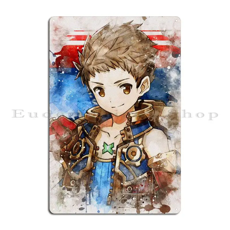 Xenoblade Chronicles Metal Plaque Home Living Room Designing Retro Character Tin Sign Poster