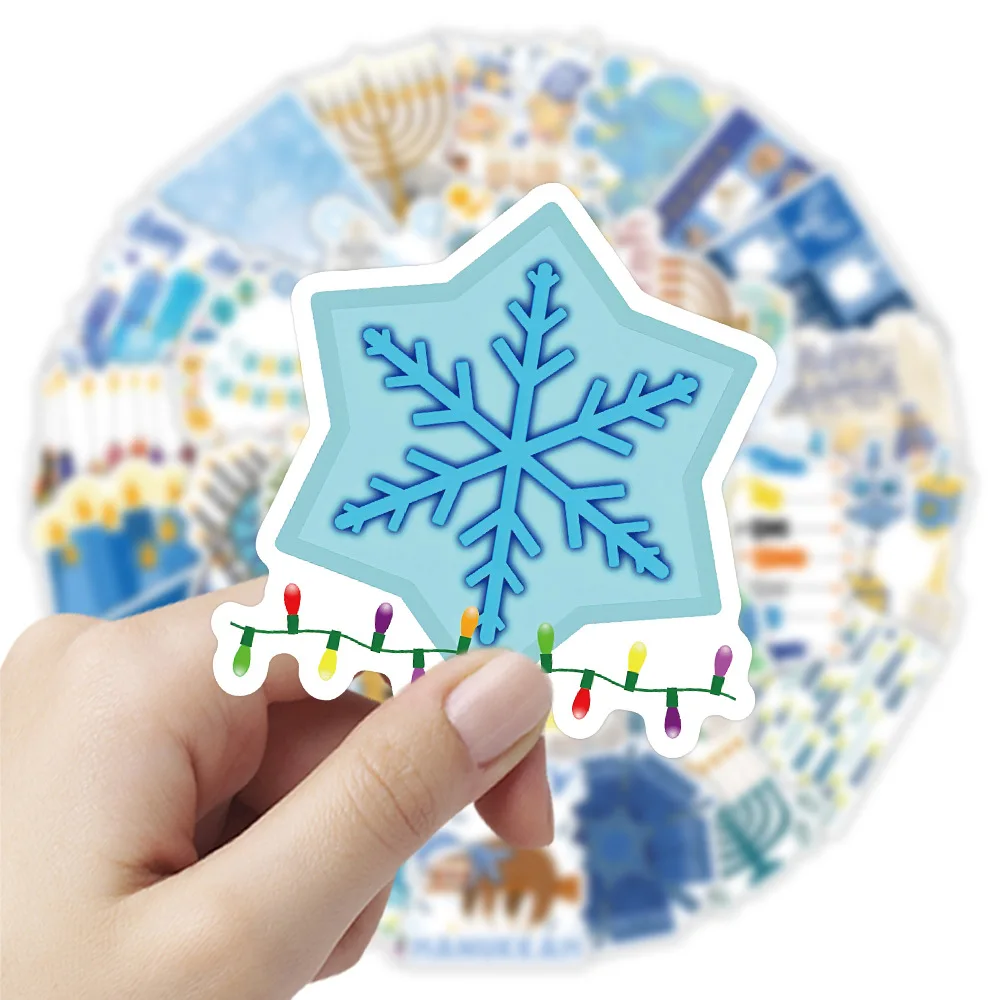 

10/50/100PCS Cartoon Creative Hanukkah Decorative Graffiti Stickers Waterproof Decal Children's Toys for Wardrobe Bookshelf