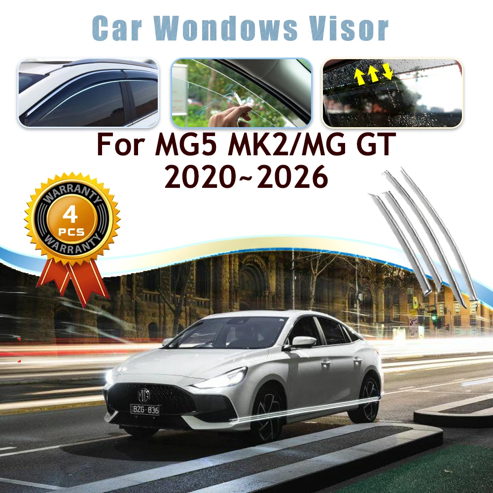 

Козырёк для окон автомобиля MG5 MG GT MK2 2020 2021 2022 2023 2024 2025 2026, 4 шт.