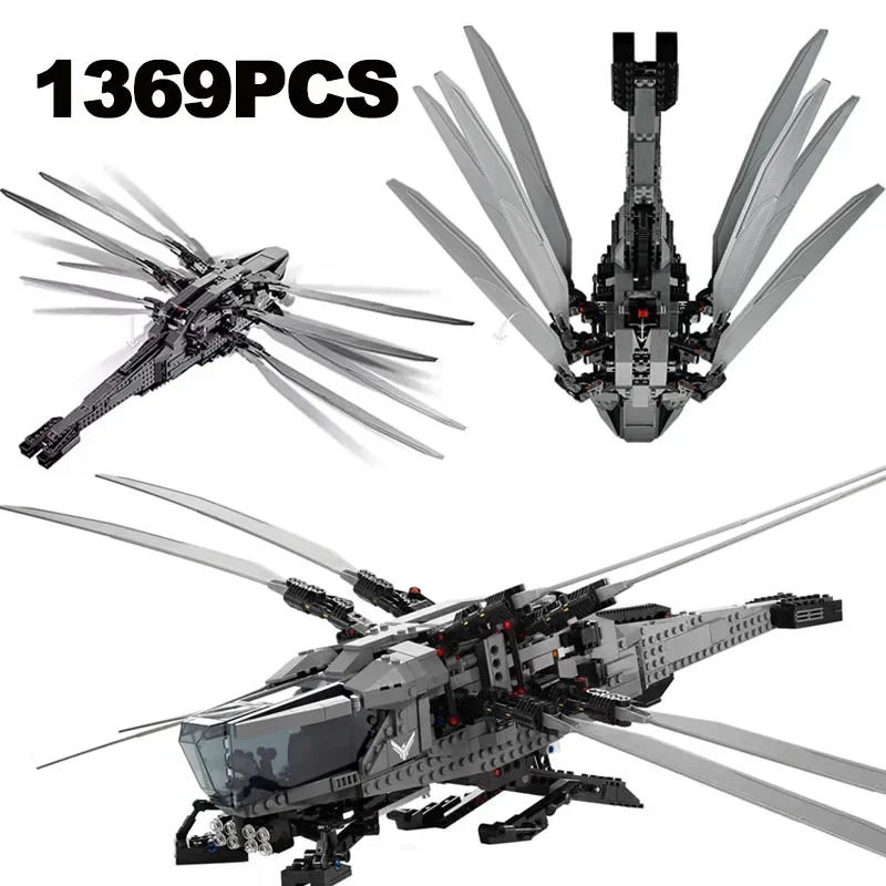 1369PCS Dune Royal Atreides Beast Ornithopter Plane Building Kit Ornithopter Plane Toy Model Best Gift for Kids and Adults