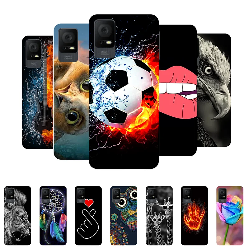 for TCL 405 406 408 40 SE Case Football Soft Silicone Back Cases for TCL 405 T506D Phone Cover for TCL405 etui Funda 40SE