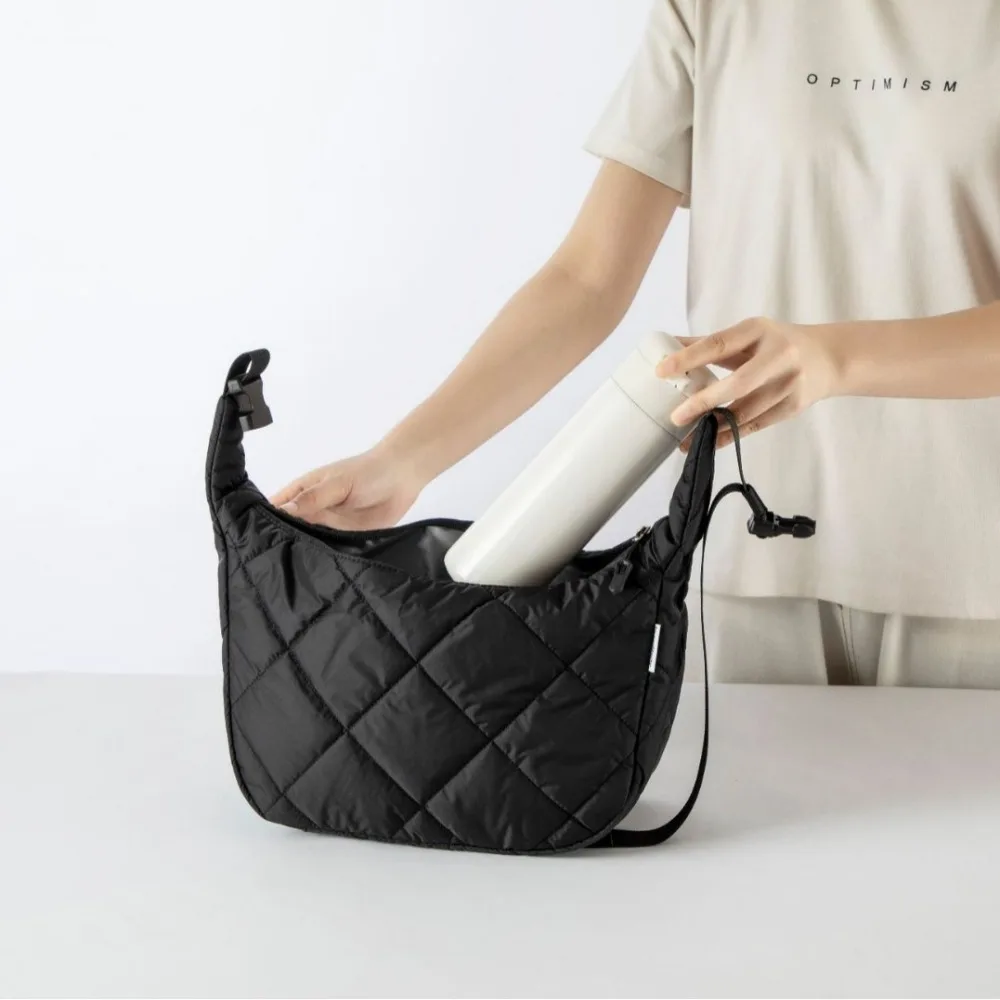 

Pleated Large Capacity Insulated Lunch Bag Waterproof Shoulder Crossbody Bags Portable Waterproof Student Bento Lunch Handbag