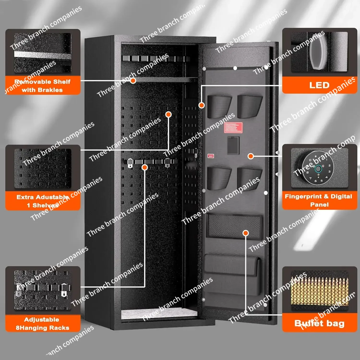 

10-14 step safe suitable for household use, with logo designed safe