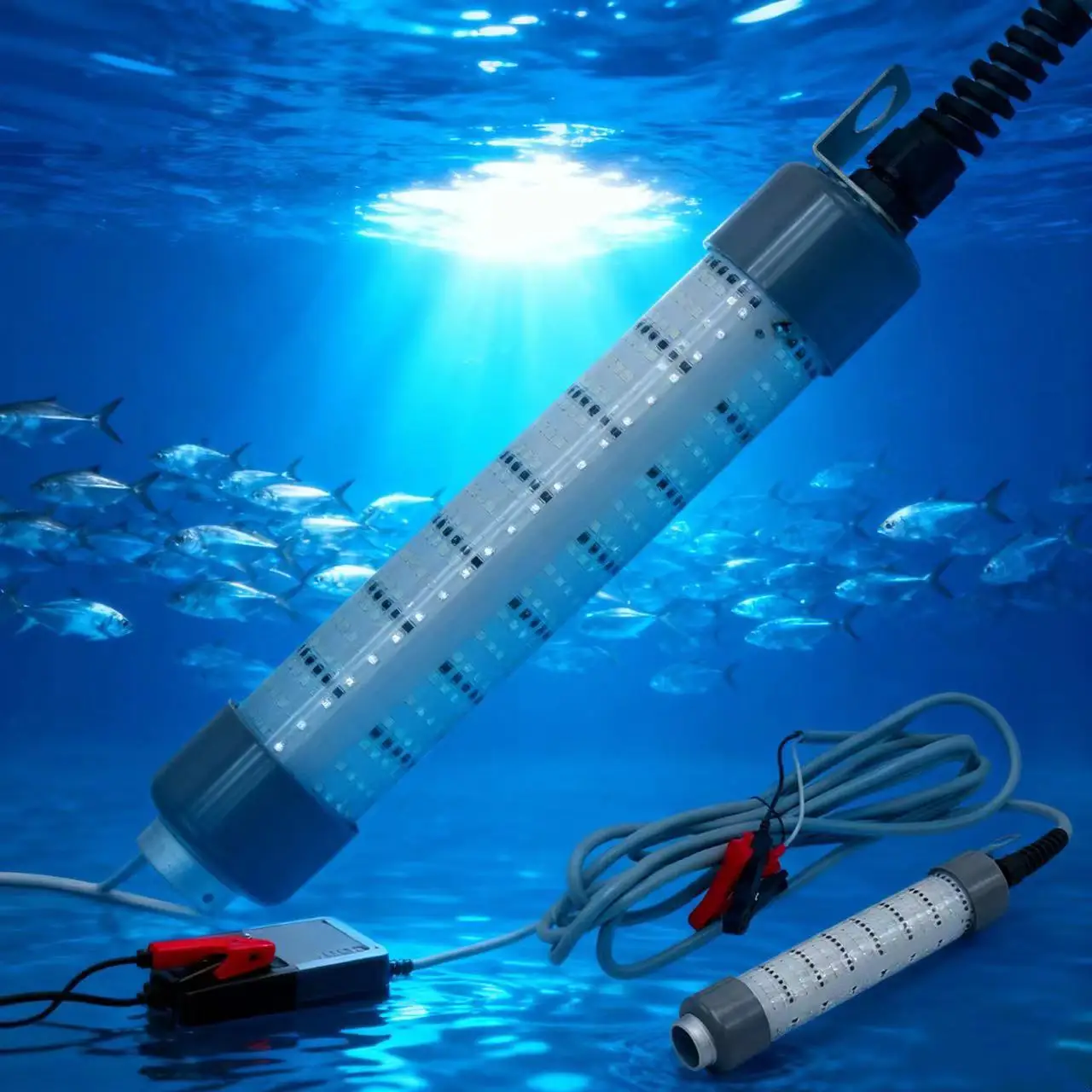 400w Underwater Fishing Light Stick Attracting Squid Cuttlefish Commercial Light Gear