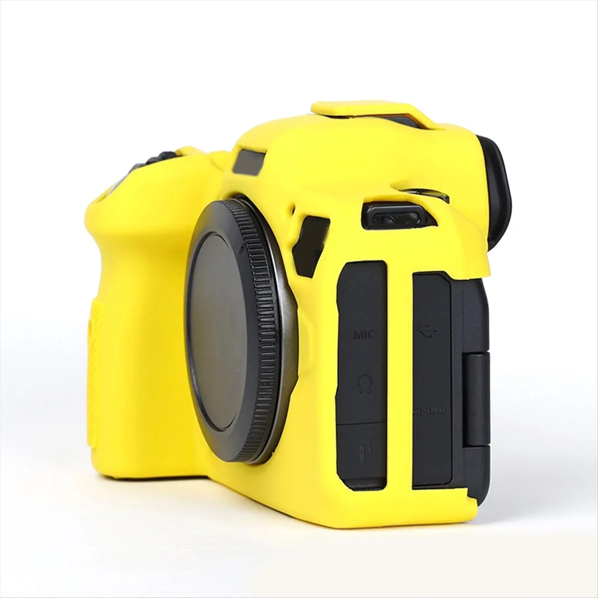 Silicone Protective Case for R6 Mark II Non-Slip, Dustproof, Scratchproof Soft Case with Enhanced Grip Yellow