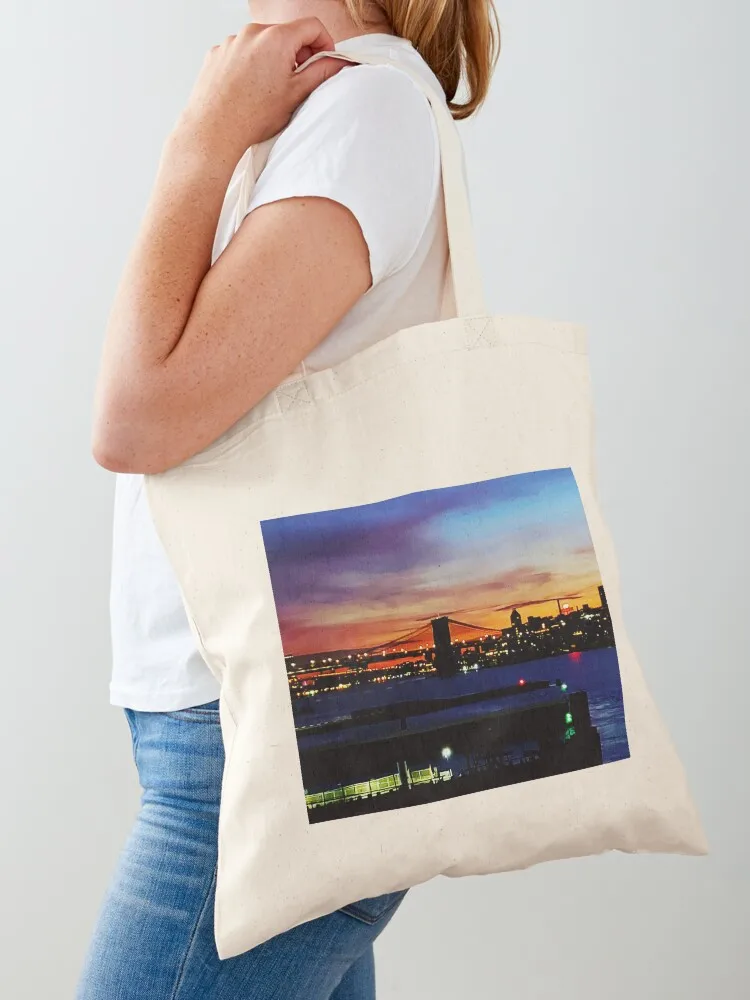 Brooklyn bridge sunrise Tote Bag sac pour femme Candy bags Customizable tote bag Lady bag Canvas Tote