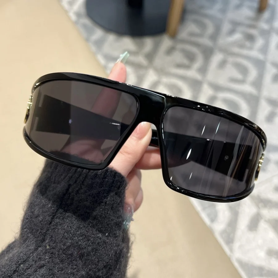 Gafas de moda para mujer, diadema futurista, dulce y fresco, estilo Y2K de gama alta, tecnología Cd negra, gafas de moda para mujer 2026