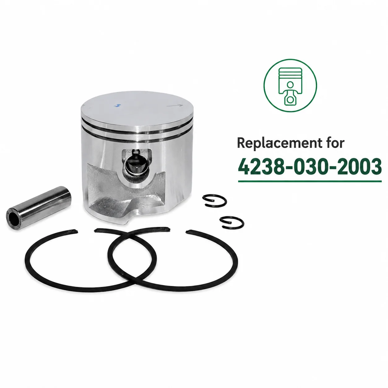 4238-030-2003 50mm Piston Kit For Stihl TS410 TS420 Concrete Cut-Off Saw Parts with Gasket Needle Bearing Oil Seal Replacement