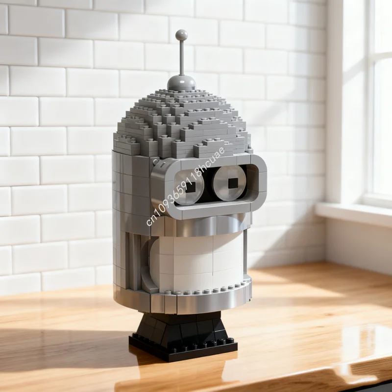 

500pcs MOC Bender Head Model Building Blocks Construction Assemble Toy DIY Creative Christmas Gifts Idea Education Kids Birthday