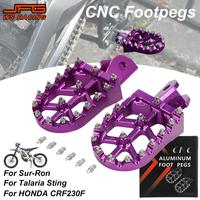 For Surron CNC Foot Peg Motorcycles Accessories Footpeg Footpedal For Talaria Sting Sur Ron Lightbee CRF 150F 230F Electric Bike