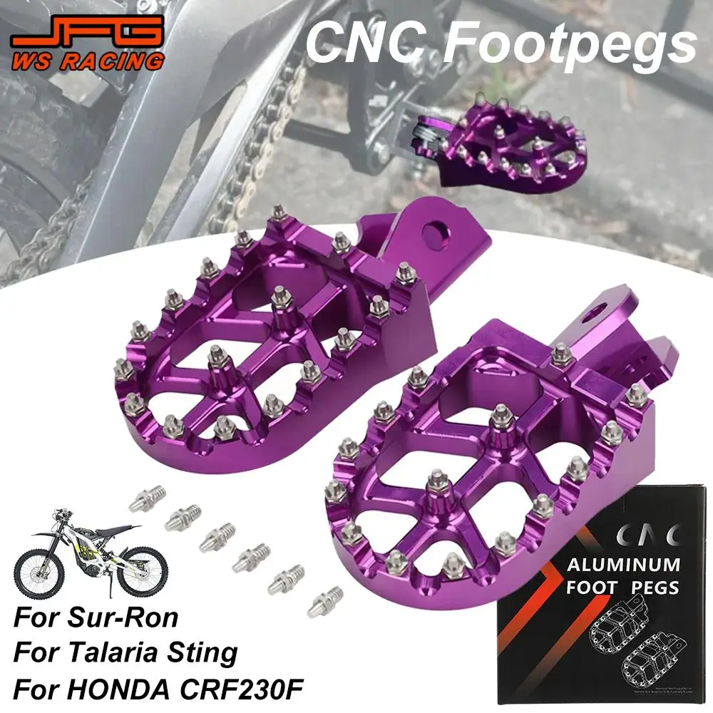 For Surron CNC Foot Peg Motorcycles Accessories Footpeg Footpedal For Talaria Sting Sur Ron Lightbee CRF 150F 230F Electric Bike