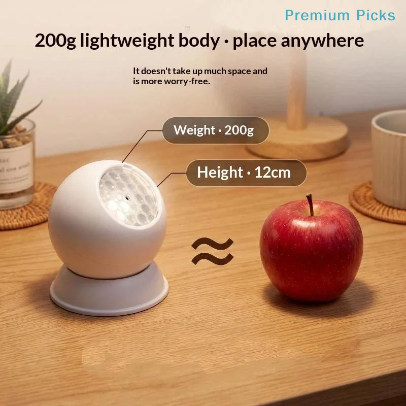 portableLED Christmas Ambient Snowflake Projector Light 360° Rotating Base for Restaurant Cafe Xmas Decoration