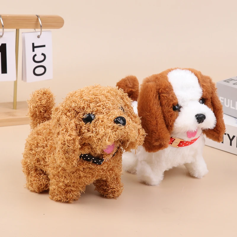Offerta festiva: giocattolo robot elettrico per cani da compagnia; Peluche realistico, simulazione che parla e camminando; Regalo di Natale ideale per i bambini.