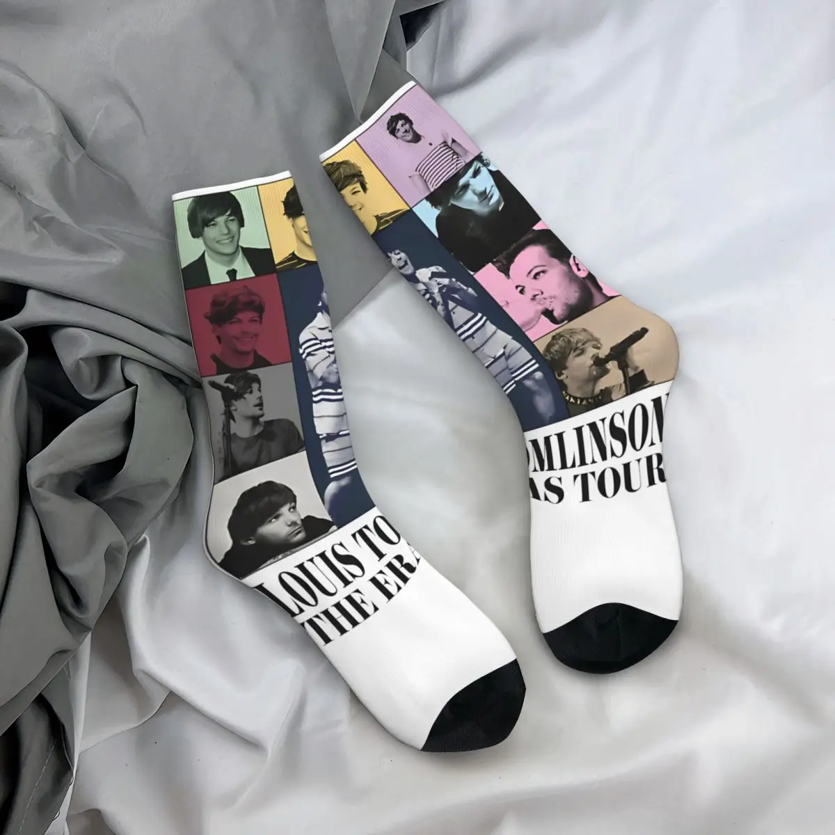 Men\'s Women\'s LOUIS TOMLINSONs THE ERAS TOUR Socks Super Soft Funny Happy Socks Crazy Stuff Middle Tube Socks Little Small Gifts