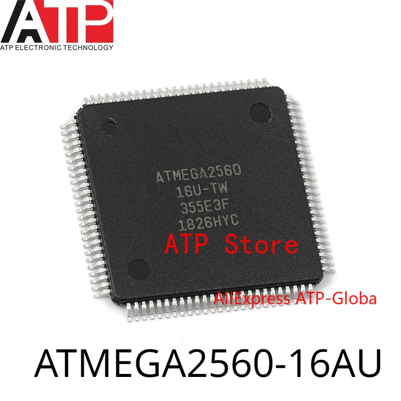 

1Piece New Original ATMEGA2560-16AU ATMEGA2560 16U-TW 16U-TH TQFP-100 256K Flash 8-bit Microcontroller MCU Chip IC