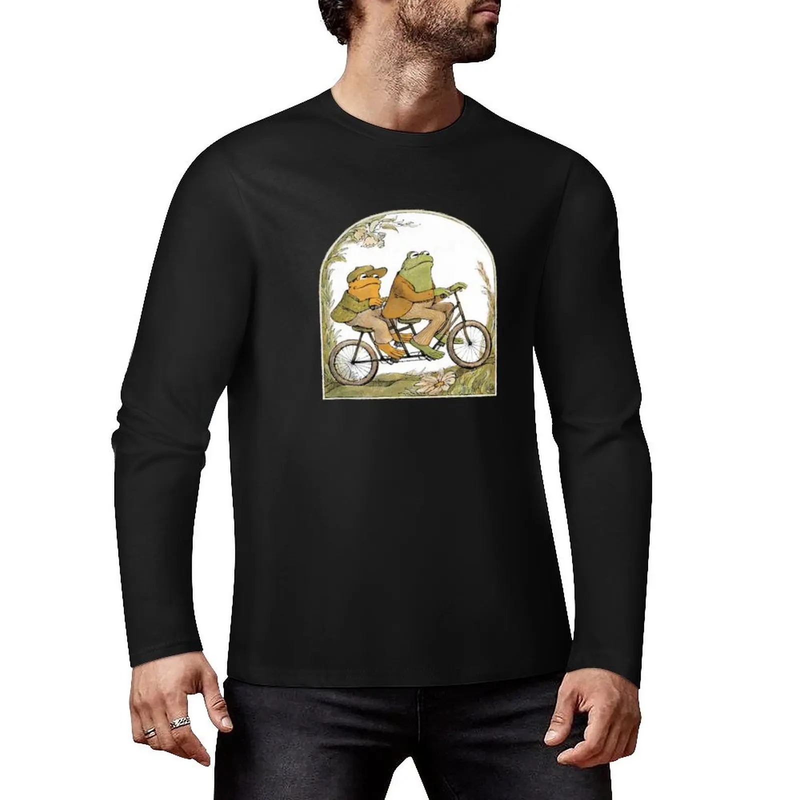 Frog and Toad Long T-Shirt cute clothes customized t shirts T-shirt for a boy Men's cotton t-shirt