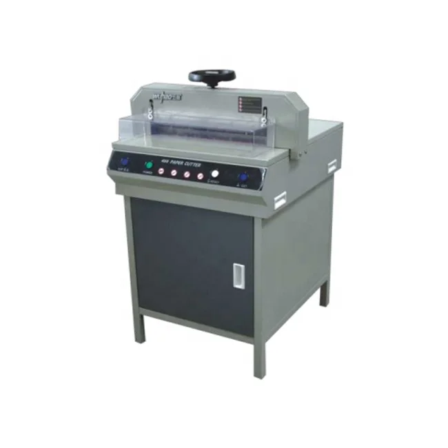 

Heavy 450D Electric Paper Cutter 450mm High Efficiency Trimmer for Printing Office Bookbinding