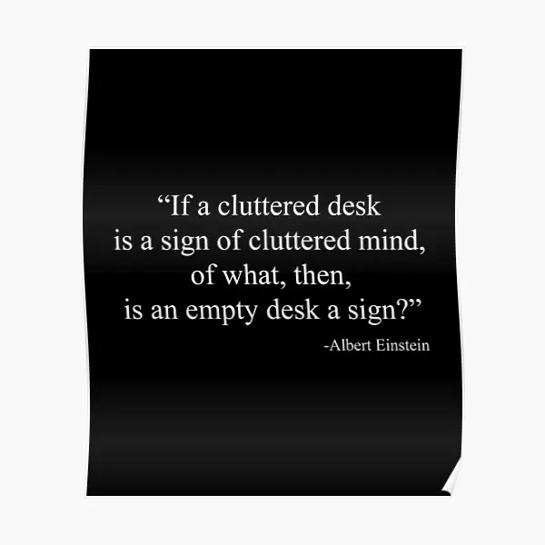 Cluttered Mind  Poster Painting Decoration Modern Decor Art Mural Room Picture Wall Vintage Home Print Funny No Frame