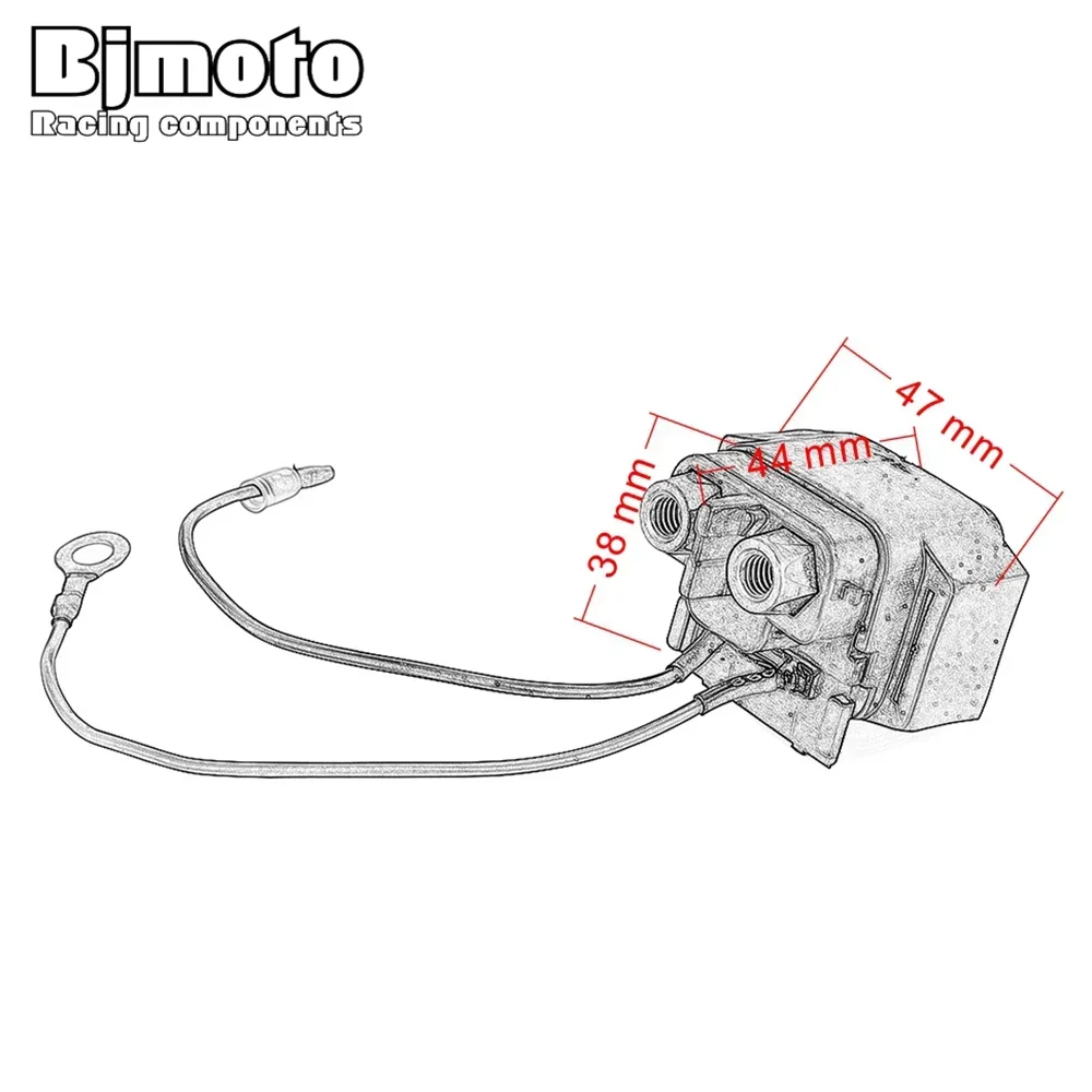 BJMOTO Motorcycle Starter Relay Solenoid For Yamaha 68N-81940-00 68V-8194A-00 F-TLR 50/75/90/115/150 FTJR60 F-TXR 225 Z-TLR 200