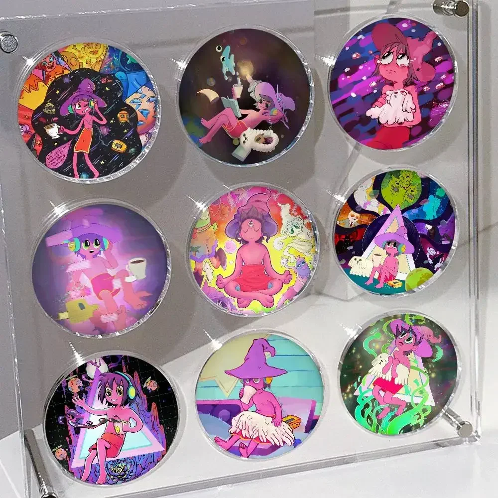 Anime The M-Midnight Gospel Badges 25 32 44 58 75 mm Round Cosplay Pin Bag Decor Fans Collect Friends Gifts Brooch Souvenir