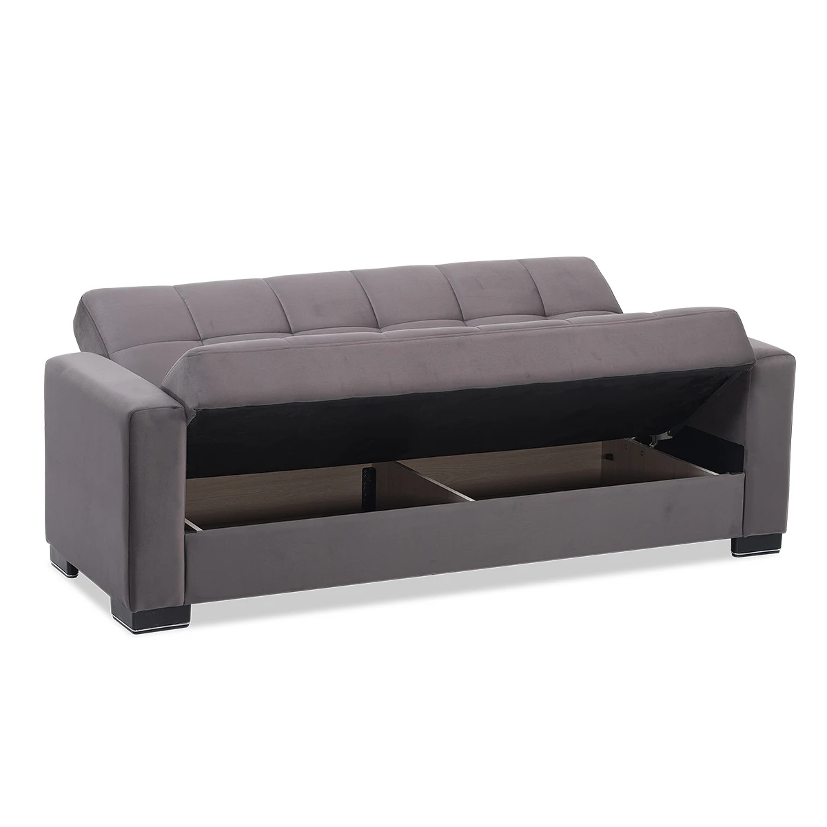 

Luxury Modern Sofa Bed with Hidden Storage Upholstered Fabric Sleeper Couch for Living Room Home Apartment Furniture