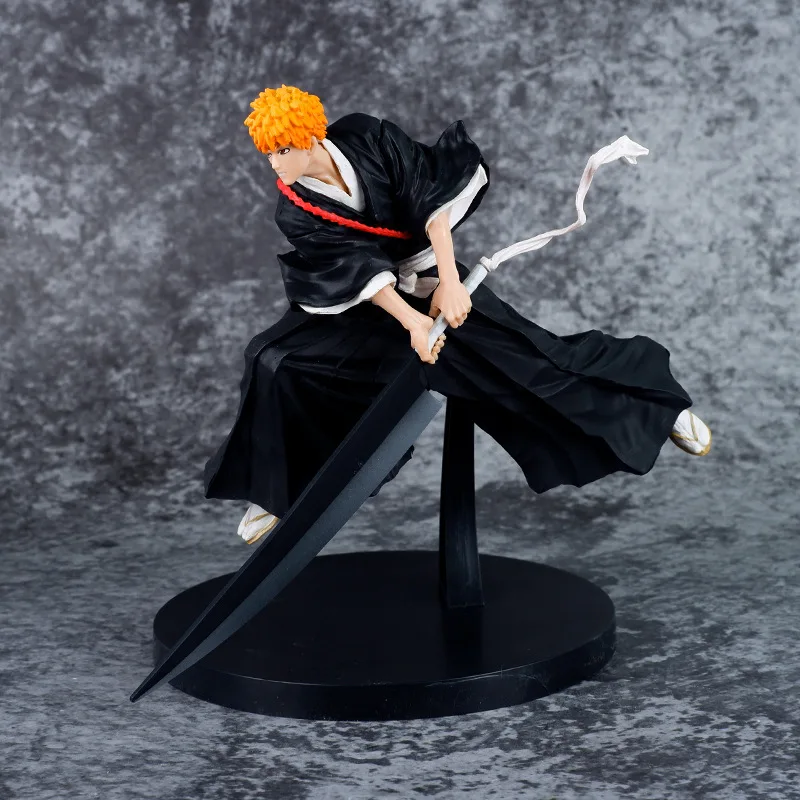 

20cm Anime BLEACH Kurosaki Ichigo Figure PVC Action Figures Knife Collection Model Desktop Decoration Gifts Toys