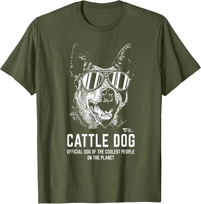 Cattle Dog – Offizielles T-Shirt für die coolsten Hundeliebhaber, Y2k Pupbeats Australian Cattle Dog Grafik-Bekleidung, weiches Baumwoll-T-Shirt – Detail 8