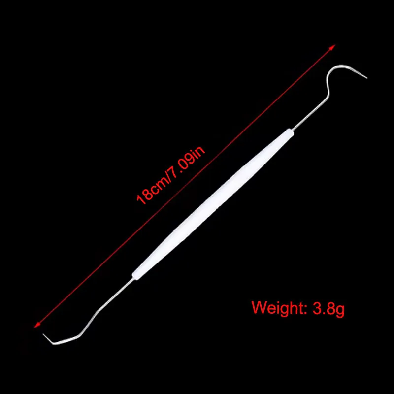 Dental Explorer Probe Double Double heads Stainless Steel Crochet Hook Teeth Cleaning Oral Hygiene Care Dentist Examination tool