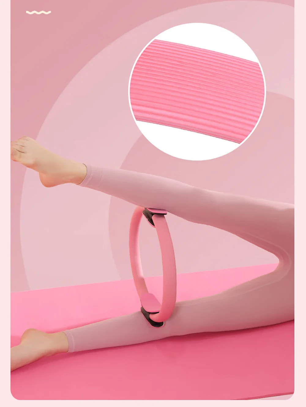 Yoga Pilates Ring Magic Circle Frauen Widerstand Home Workout Zurück Dünne Beine Gestaltung Postpartale Beckenboden Muskel Training – Detail 5
