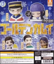 Original Stasto Gashapon Anime Cute Mini Golden Kamuy Sleep Doll Figurine Kawaii Action Figure Capsule Toys Gift