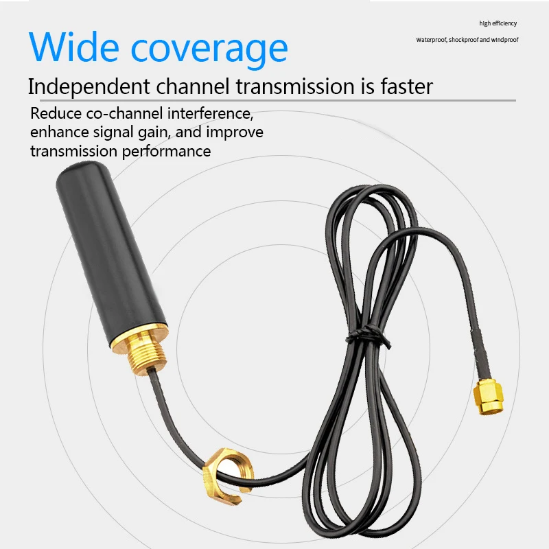 Eoth 2.4Ghz 4G 700-2700MHZ DTU cabinet antenna omnidirectional WIFI 4G outdoor waterproof antenne 1m cable sma male base station