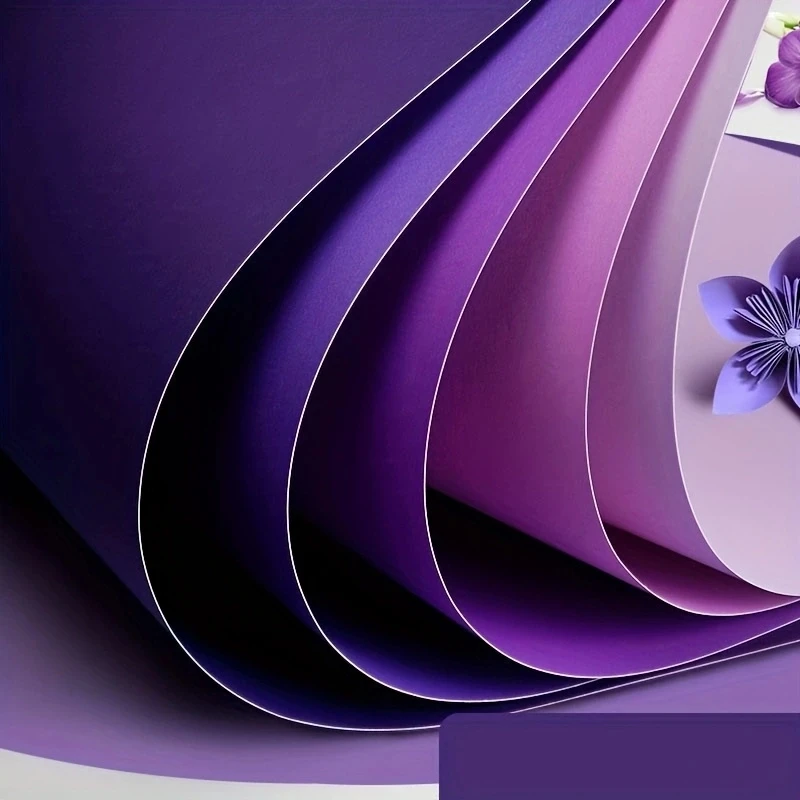 15 Sheets Assorted Purple Cardstock Printable A4 Color Paper 230gsm Suitable for Scrapbooking Card Making DIY Art Craft Supplies