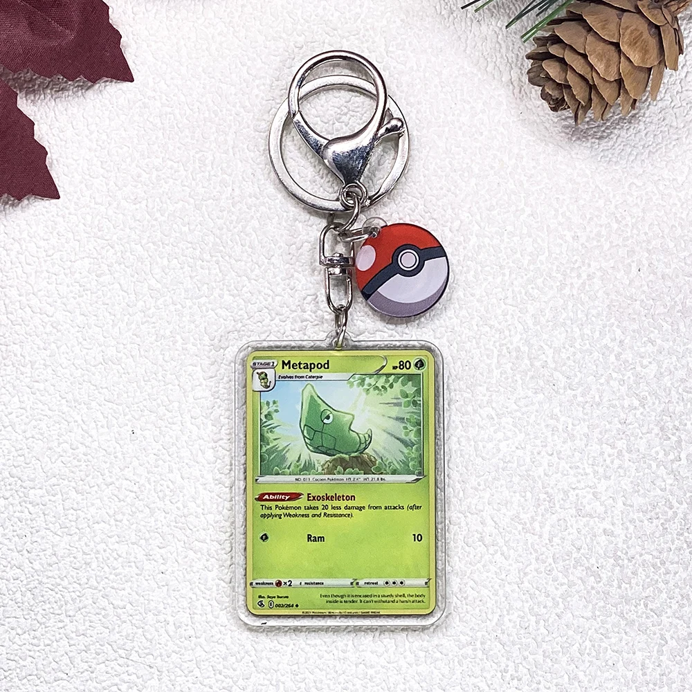 Pokémon Pikachu Bulbasaur Eevee Squirtle Niedlicher Schlüsselanhänger, Zubehör, Acryl-Anhänger, Anhänger für Tasche, Schlüsselhalter, Rucksack-Dekoration – Detail 18