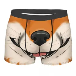 Custom Funny Fox Underwear Men Breathable Animal Boxer Briefs Shorts Panties Soft Underpants For Male