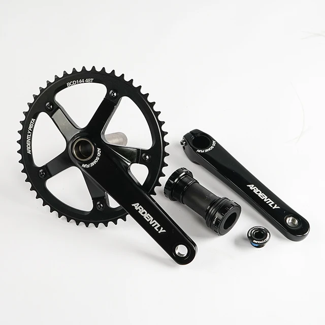 ardently bike ピスト用クランク 165㎜ 144PCD 48T 新品】ARDENTRY ピスト用クランク ポリッシュ 165㎜ 144PCD - メルカリ