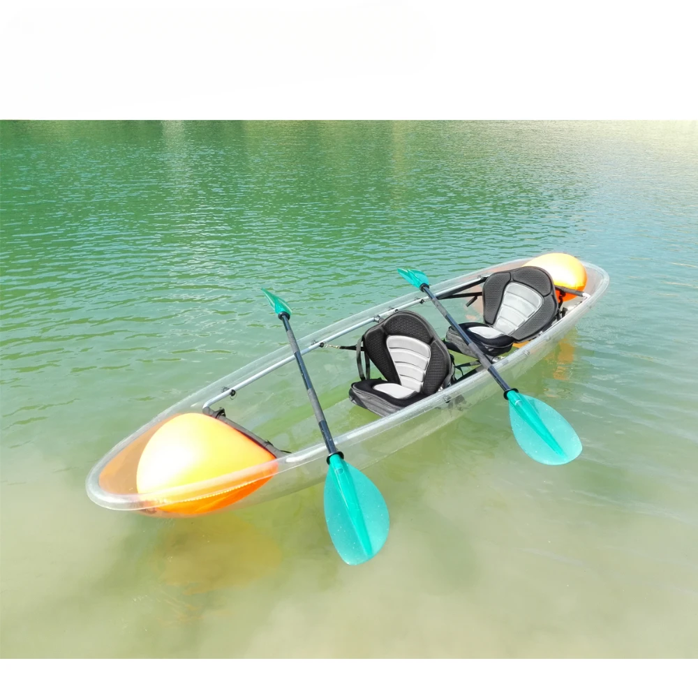 Plastic double fishing transparent kayak pedals