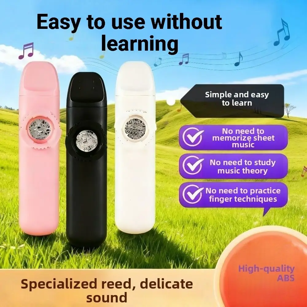

Creative Kazoo Instrument Portable Professional Wind Instrument Lightweight Wear-resistant Musical Whistle Toy Music Gift