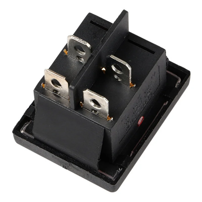 ABGE-5PC 36X29mm SPST Interruttore a bilanciere per barca impermeabile a 4 pin per aspirapolvere industriali con copertura impermeabile