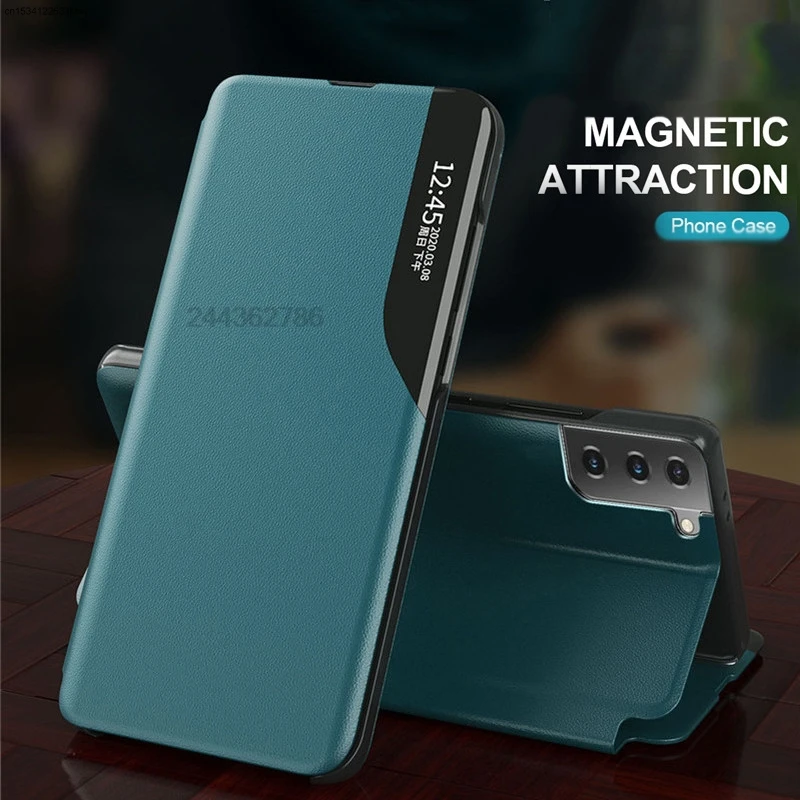 Phone Case For Poco M3 Pro 5g Pocom 3pro  Poko Little M 3 Pro 6.5'' Magnetic Leather Smart View Window Flip Holder Cover Coque