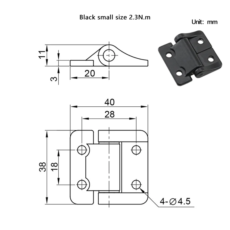 1 stks Zinklegering of Aluminium Constante Koppel Scharnier met Elke Stop Demping As Ingeindustriële Apparatuur Scharnier