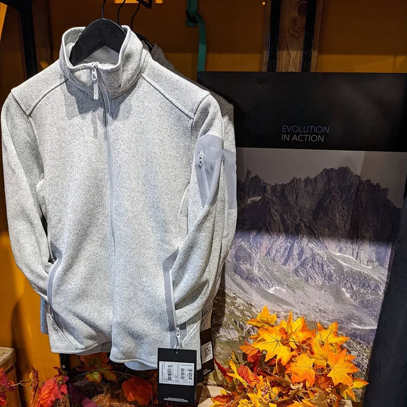 

Stunning High-End Men's Fleece Lined Zipper Jacket Stand Collar Outdoor Sportswear Autumn Winter Fashion Urban Style Long Sleeve